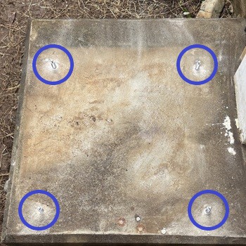 東大和市S様の交換工事後、アンカーボルト